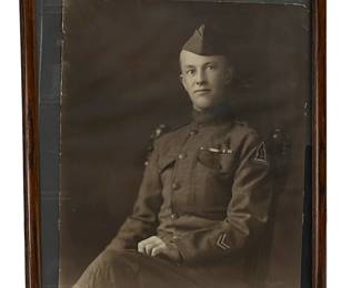 WWI US Army AEF SIBERIA Expedition Portrait of a Corporal, "Polar Bear"