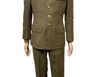 WWII US Army T/4 Uniform, 27th Infantry Division & 10th Army Okinawa Combat Patch