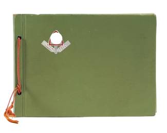 WWII German Photo Album Reichsarbeitsdienst (RAD) Officer's Photo Album with Signed Hitler Quote & Unit Identification