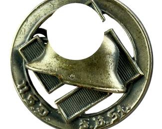 German WWII Third Reich NSDStB Pin - National Socialist Students' League Stahlhelm Badge
