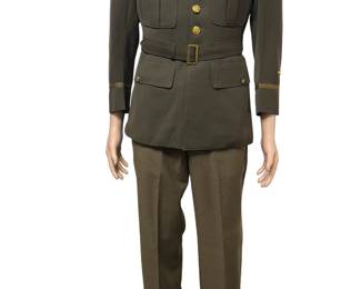 WWII U.S. Army Officer's "Pinks and Greens" Service Uniform of a Combat Infantryman from the Famed 32nd "Red Arrow" Infantry Division.