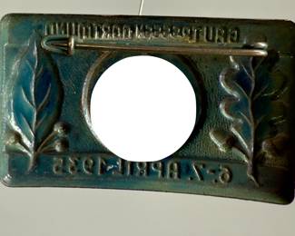 1935 German Third Reich NSDAP Tinnie Badge - Gau Treffen Dortmund Rally