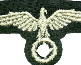 WWII German NSKK Officer's Trapezoid Cap Eagle Insignia - Aluminum Thread