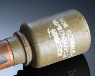Inert WWII German M24 Stick Grenade "Potato Masher" - Original Stielhandgranate