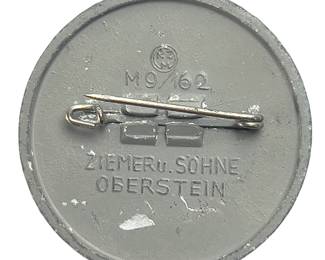 German 1939 "Rally of Peace" Nuremberg Rally Tinnie for Canceled Event - RZM M9/62