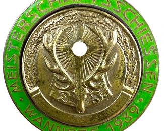 1939 Third Reich German Hunting Association Meisterschaftsschiessen Tinnie - Wannsee