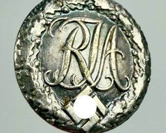 Transitional c. 1933 German DRA Sports Association Stickpin with by Wernstein Jena
