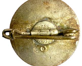 German Era "Nun Erst Recht" Supporter Pin - Ges. Gesch. Marked