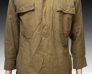 WWI US Military Army Wool Pull Over Shirt