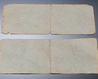 Lot of 2 WWII POW Vouchers for 2 German Reichsmarks Third Reich