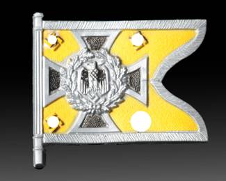 WWII German Cavalry (Kavallerie) Plastic Tinnie / Day Badge (Damaged)