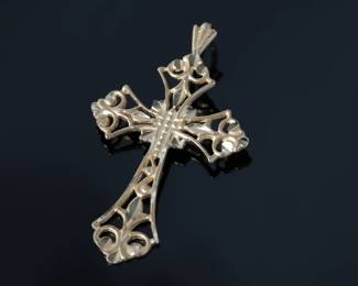 14k Gold Ornate Cross Pendant Michael Anthony Jewelry