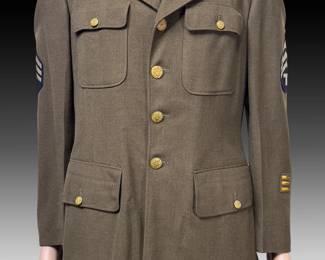 WWII US Army Air Force M1941 Technician Fourth Grade Coat 9th AAF Military Uniform