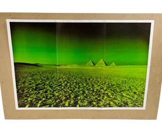 Original 1973 Pink Floyd 'Dark Side of the Moon' Pyramid Poster SMAS-11163