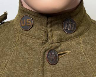 WWI US Army North Russia Siberian Expeditionary Forces Tunic Jacket Military Uniform
