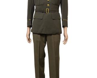 WWII U.S. Army Officer's "Pinks and Greens" Service Uniform of a Combat Infantryman from the Famed 32nd "Red Arrow" Infantry Division.