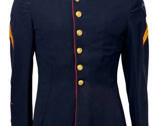 WWII USMC 1st Marine Division "Guadalcanal" Corporal's Dress Blue Tunic - Tailor Made