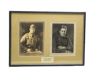 WWI US Air Service Officer Photo & Ephemera Grouping Lt. Bradley Hammond Observation Squadron, White Star Line S.S. Baltic Passage