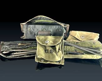 Lot of 5 Military Pouches/Bags