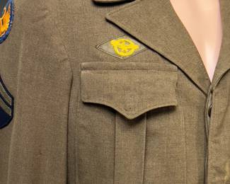WWII US Military “Ike” Jacket 8th & 9th Army Air Force Military Uniform