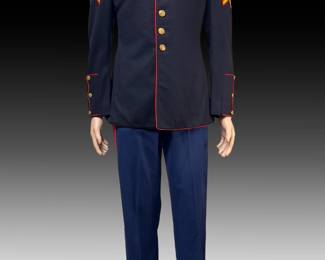 WWII US Marines 3rd Division USMC Dress Blues Jacket, Trousers & Belt