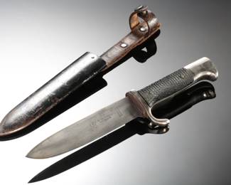 Early Pre-1938 Third Reich Hitler Youth (HJ) Dagger with Scabbard - "Blood and Honour" Etched Blade