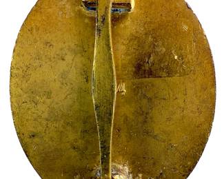 German WWII Third Reich Wound Badge in Gold - Maker Marked L/14 Friedrich Orth