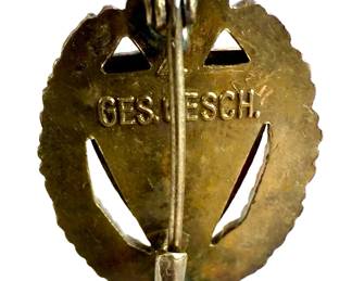 German WWII Third Reich Kyffhäuserbund 50 Year Veterans Membership Badge - Maker 4 Steinhauer & Lück