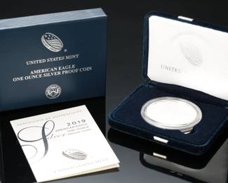 #2 2019-S American Eagle One Ounce Silver Proof Coin 19EM San Francisco Mint