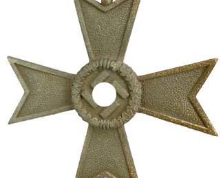 German WWII War Merit Cross 2nd Class without Swords w/Ribbon - Kriegsverdienstkreuz 1939