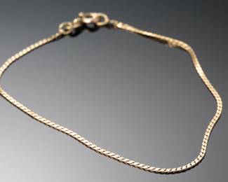 14k Gold Italy Bracelet SZ: 7.25