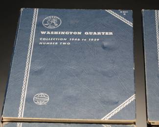 Lot of 4 Whitman Coin Collection Books Quarters/Dimes/Pennies