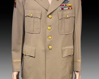 Vintage US Army Officer Uniform WWII & Korean War Era 8th Armored Division Veteran