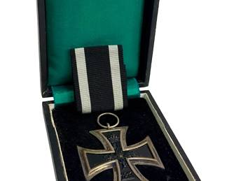 WWI German Prussian Iron Cross 2nd Class 1914 (EK2) Non-Combatant with Case