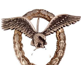 WWII German Luftwaffe Pilot's Badge by F.W. Assmann & Söhne - Maker Marked 'A'