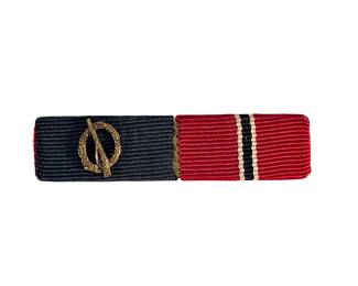 WWII German Ribbon Bar - Eastern Front Medal & Infantry Assault Badge