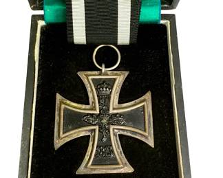 WWI German Prussian Iron Cross 2nd Class 1914 (EK2) Non-Combatant with Case