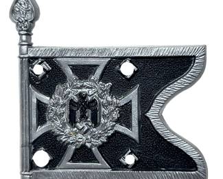 WWII German Motorized Pioneer (Pioniere Mot.) Plastic Tinnie / Day Badge