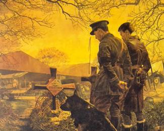 James Dietz "Gone West" Signed & Numbered WWI Aviation Art Print 264/1000, Royal Flying Corps