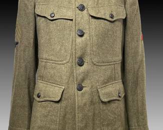WWI US Army M1917 Tunic, Air Service Sergeant, III Corps AEF, Signal Corps