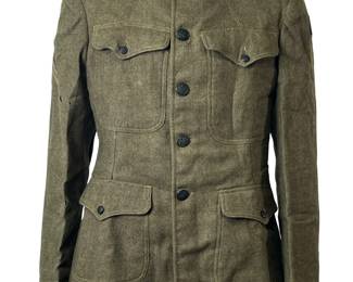 WWI US Army AEF Tank Corps M1917 Doughboy Tunic - Corporal, Rare FT-17 Collar Disc