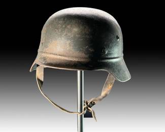 WWII German M40 Stahlhelm Beaded Helmet - ET64 - Size 64