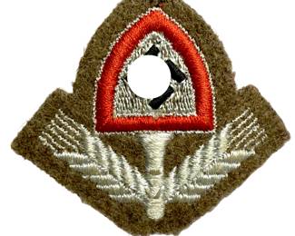WWII German Reich Labor Service (RAD) NCO/EM's Cloth Cap Insignia
