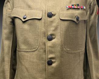 WWI US Army Officer Tunic - Captain, Tank Corps, 3rd Army, Mexican Border & Occupation Medals