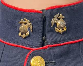 WWII USMC 1st Marine Division "Guadalcanal" Corporal's Dress Blue Tunic - Tailor Made