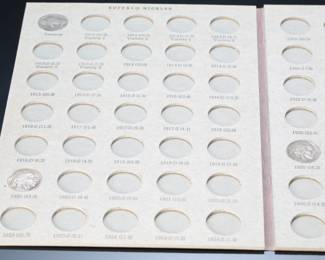 Partial Set 1920-1970 Buffalo/Jefferson Nickel Set