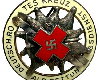 WWII German Red Cross (DRK) Alpine Mountain Rescue Service Badge