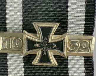 German Post-WWII 1957 Pattern Ribbon Bar - Clasp to Iron Cross 2nd Class (WWI & WWII)