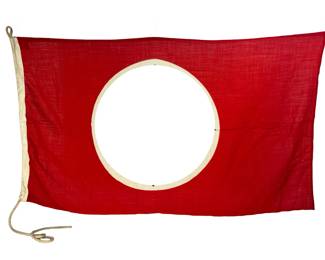 WWII German Third Reich Kriegsmarine Marked Flag from Schönberg, Sudetenland - Giosch 100x170
