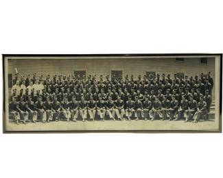Original WWII US Army Tank Destroyer Unit Panoramic Photograph c. 1942-1944
